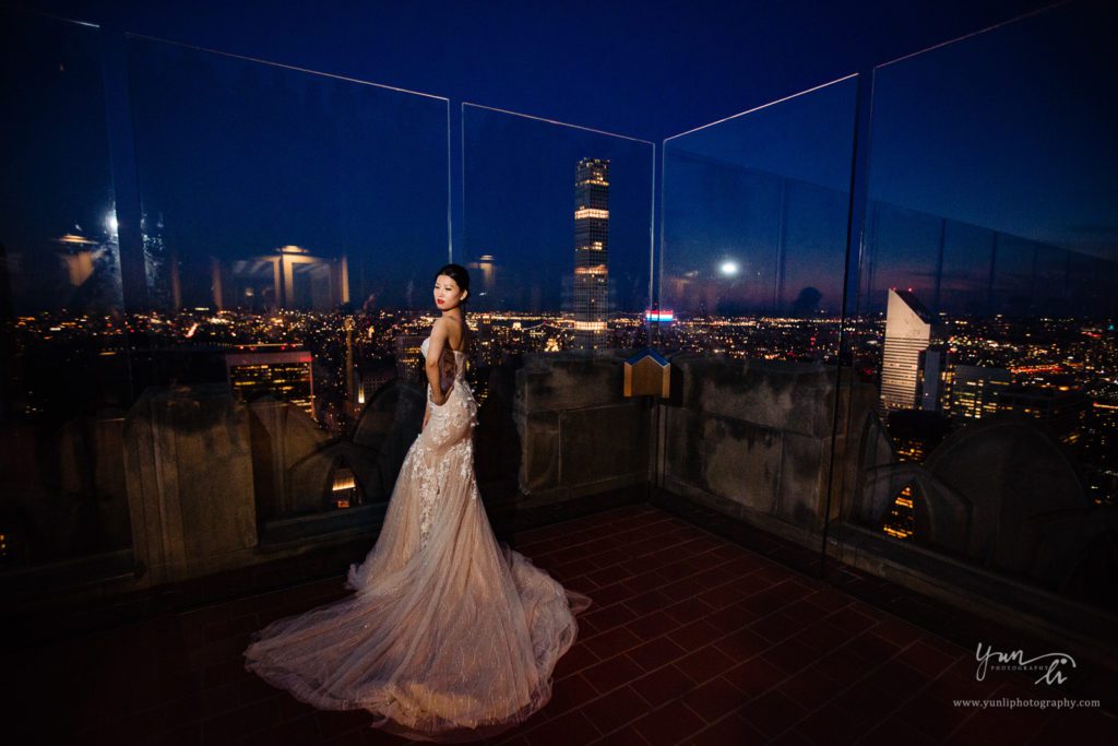 纽约洛克菲勒中心婚纱照-Yun Li Photography