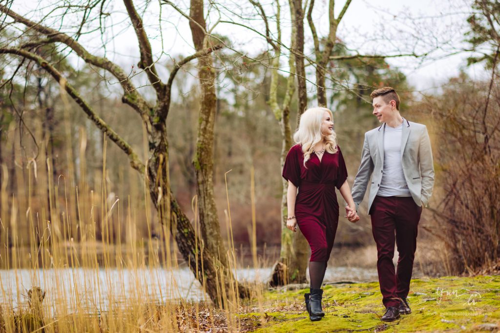 Engagement Session at Peconic River Herb Farm-Yun Li Photography