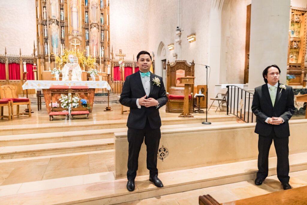 Wedding Ceremony at Our Lady Queen of Martyrs Church in Forest Hills, NY-Long Island Wedding Photographer
