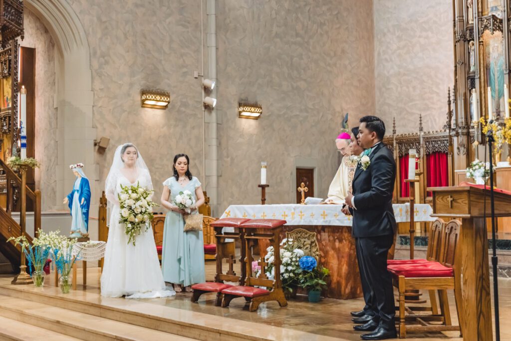 Wedding Ceremony at Our Lady Queen of Martyrs Church in Forest Hills, NY-Long Island Wedding Photographer