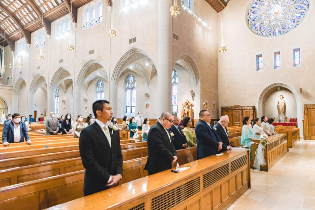 Wedding Ceremony at Our Lady Queen of Martyrs Church in Forest Hills, NY-Long Island Wedding Photographer