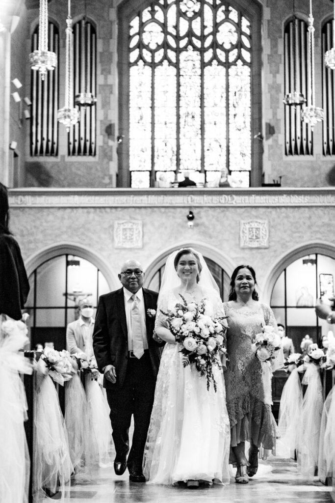 Wedding Ceremony at Our Lady Queen of Martyrs Church in Forest Hills, NY-Long Island Wedding Photographer