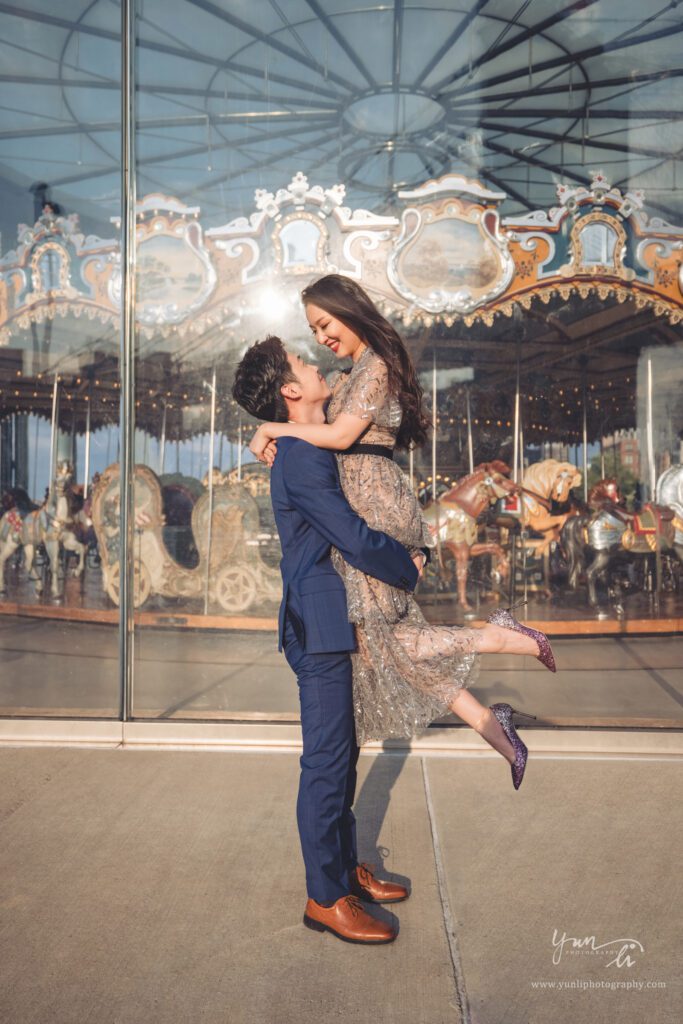 纽约Dumbo婚纱照 Long Island Wedding Photographer-Engagement Picture in Dumbo Brooklyn - Yun Li Photography