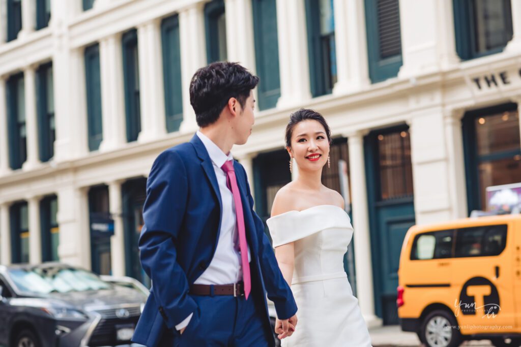 纽约曼哈顿soho婚纱照-纽约婚纱照-Yun Li Photography