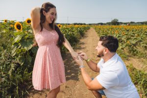 Surprise Marriage Proposal Engagement Pictures at Waterdrinker Farm - Long Island Wedding Photographer