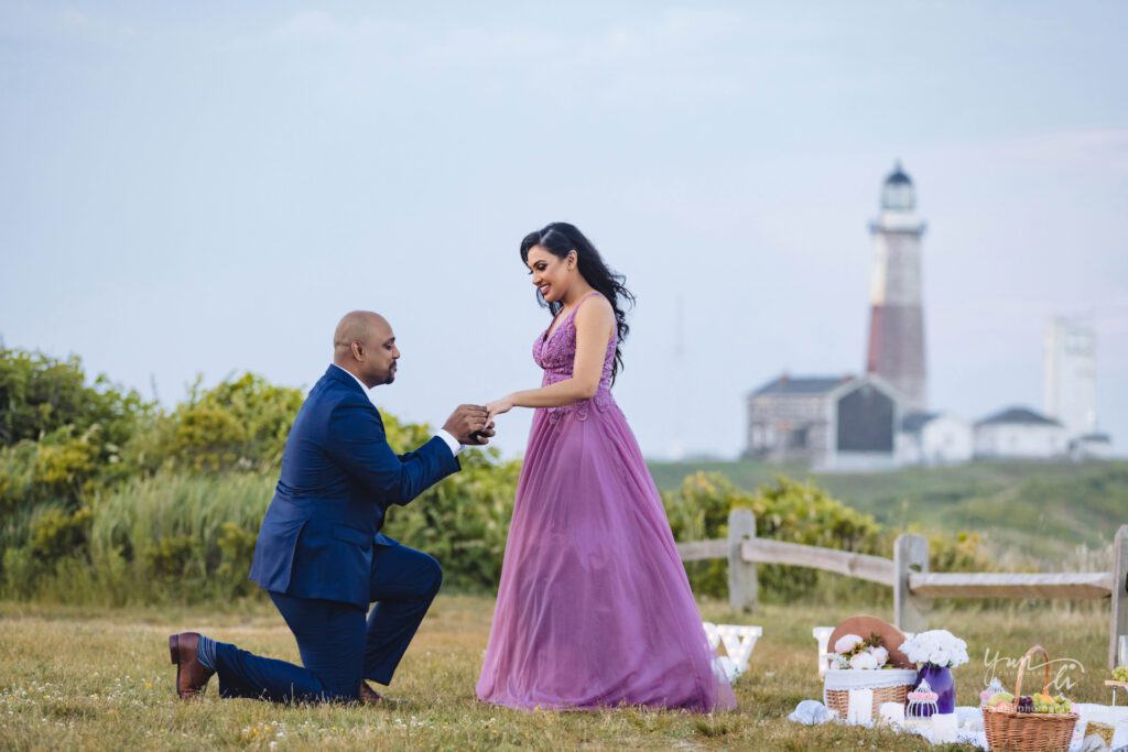 Engagement Surprise Marriage Proposal in Montauk - Long Island Wedding Photographer - Yun Li Photography