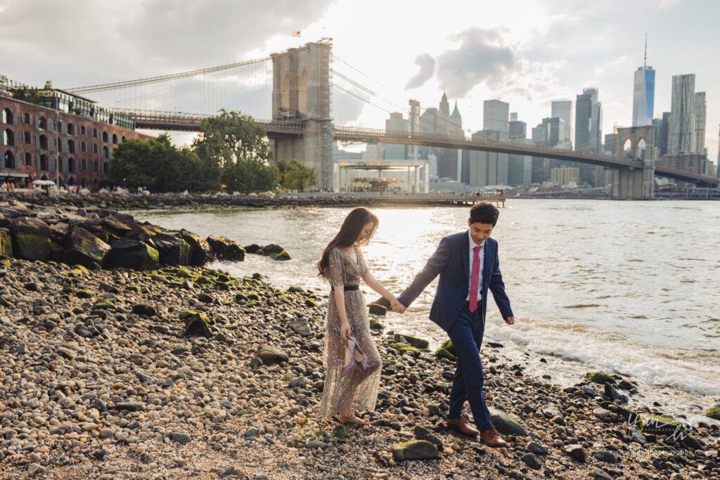 纽约Dumbo婚纱照 Long Island Wedding Photographer-Engagement Picture in Dumbo Brooklyn - Yun Li Photography