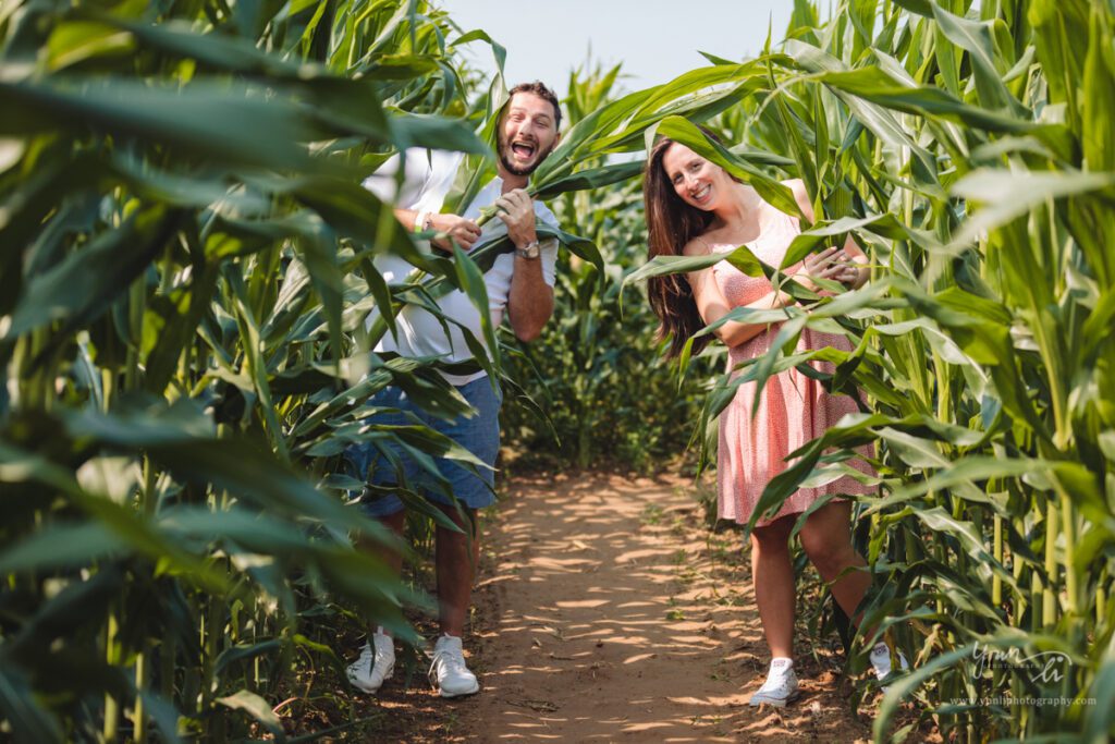 Surprise Marriage Proposal Engagement Pictures at Waterdrinker Farm - Long Island Wedding Photographer