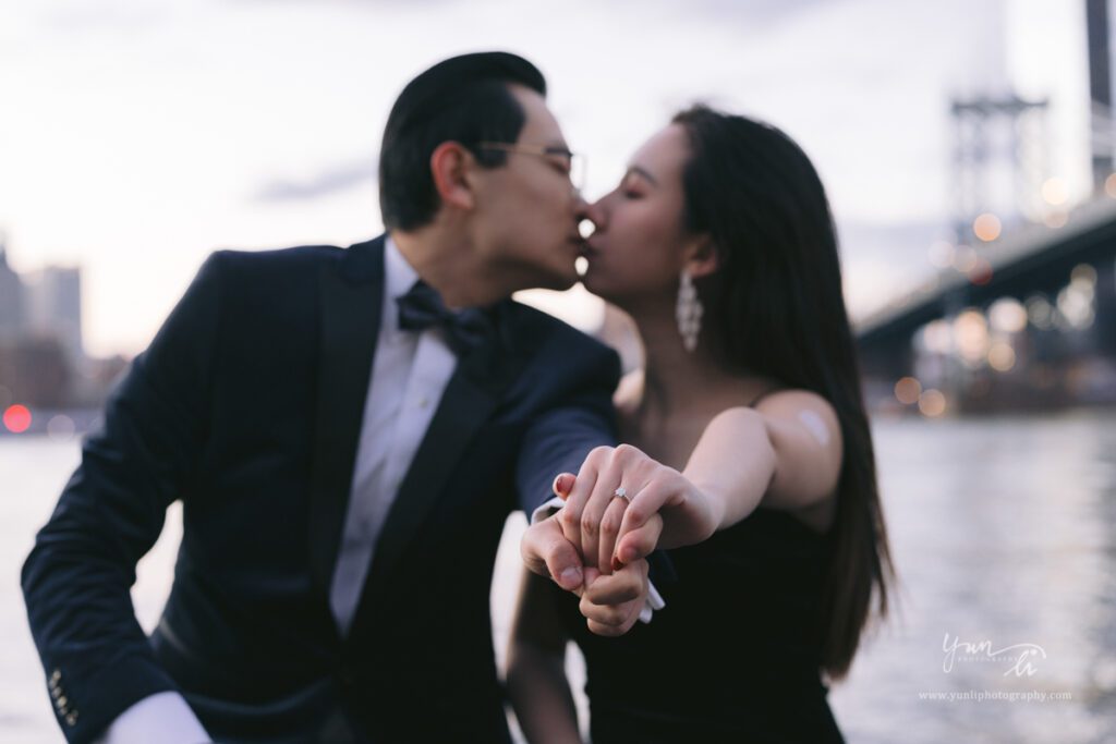 Surprise Marriage Proposal at Dumbo Brooklyn New York - Long Island Wedding Photographer