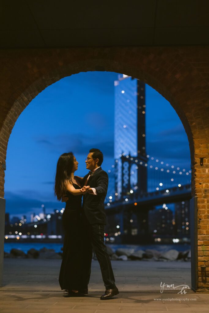 Surprise Marriage Proposal at Dumbo Brooklyn New York - Long Island Wedding Photographer