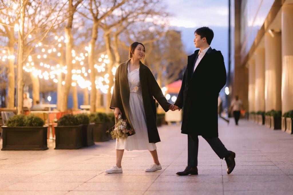 Engagement Picture at Battery Park Manhattan New York