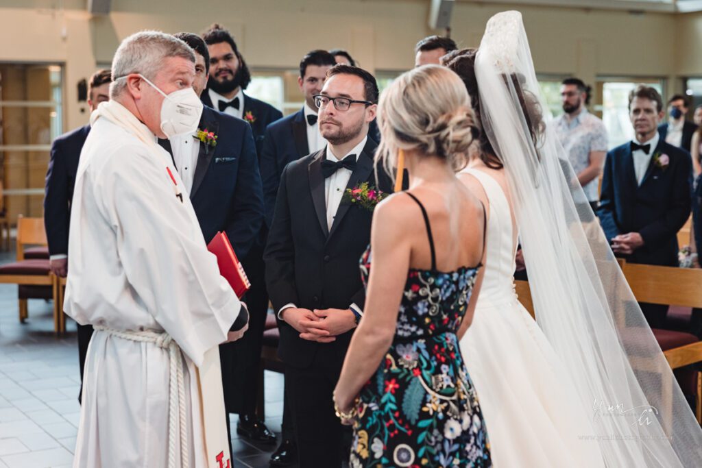 Wedding Ceremony at Parish of the Holy Cross - Long Island Wedding Photography - Yun Li Photography