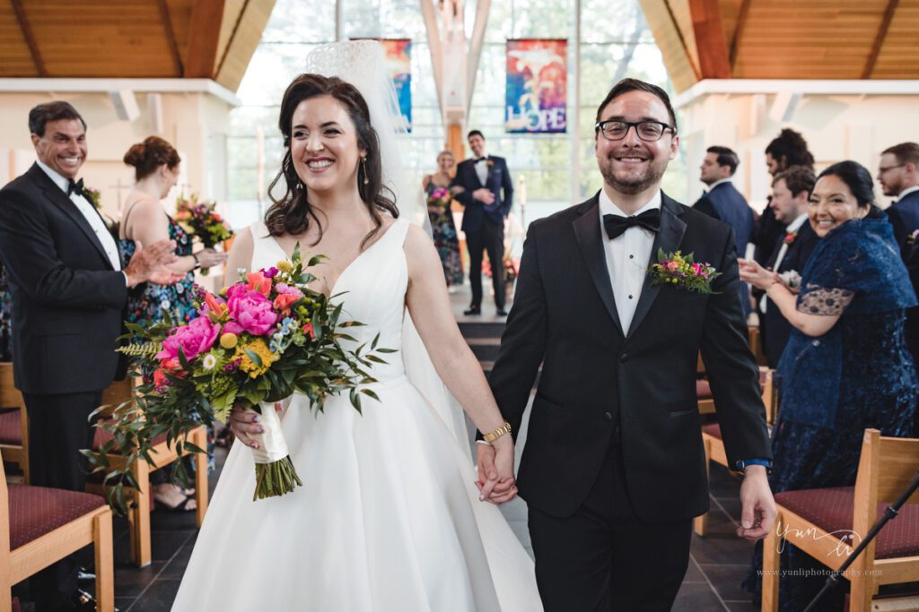 Wedding Ceremony at Parish of the Holy Cross - Long Island Wedding Photography - Yun Li Photography