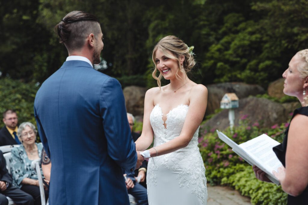 Backyard Wedding Ceremony - Long Island Wedding Photography - Yun Li Photography