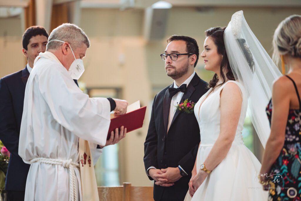 Wedding Ceremony at Parish of the Holy Cross - Long Island Wedding Photography - Yun Li Photography