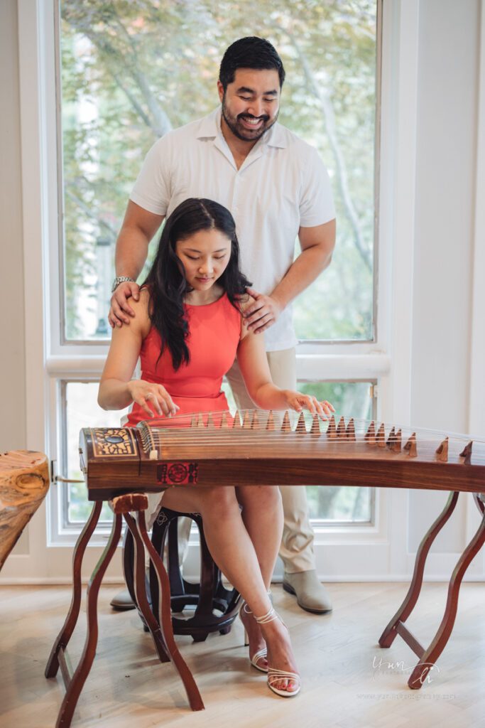 At Home Lifestyle Engagement Picture - Long Island Wedding Photographer - Yun Li Photography