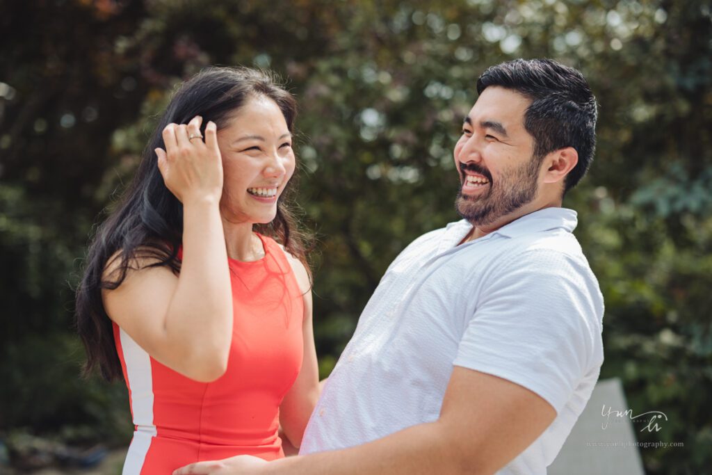 At Home Lifestyle Engagement Picture - Long Island Wedding Photographer - Yun Li Photography