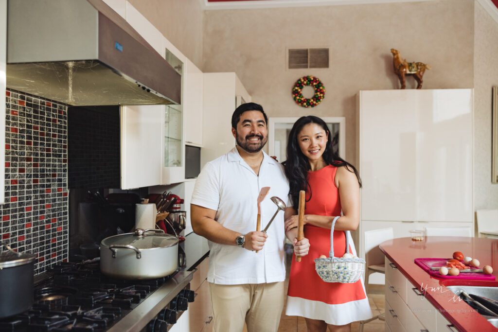 At Home Lifestyle Engagement Picture - Long Island Wedding Photographer - Yun Li Photography
