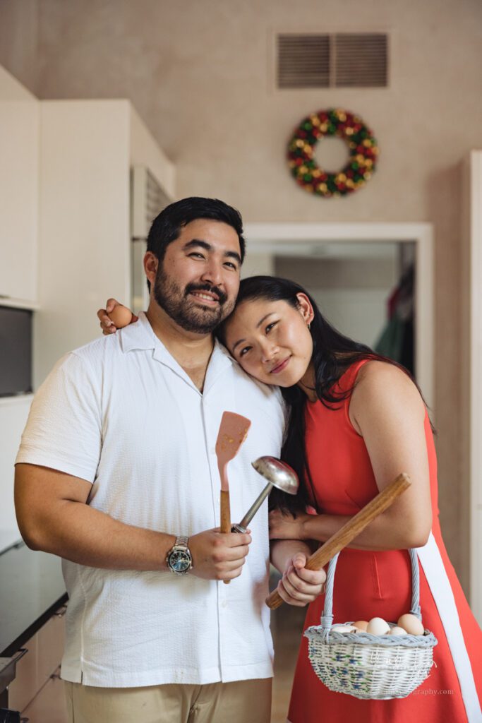 At Home Lifestyle Engagement Picture - Long Island Wedding Photographer - Yun Li Photography