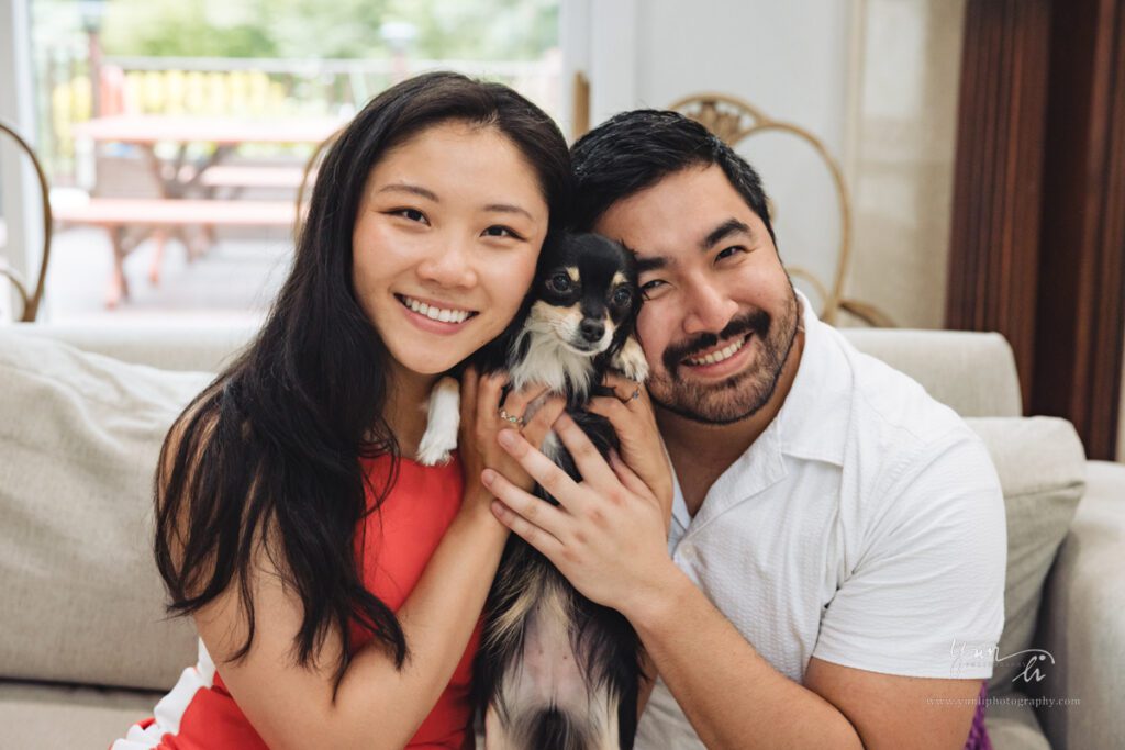 At Home Lifestyle Engagement Picture - Long Island Wedding Photographer - Yun Li Photography