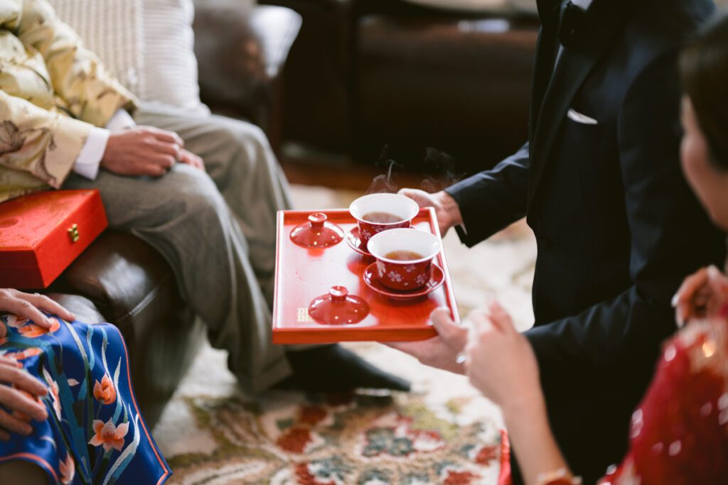 Chinese traditional tea ceremony - Long Island Wedding Photographer