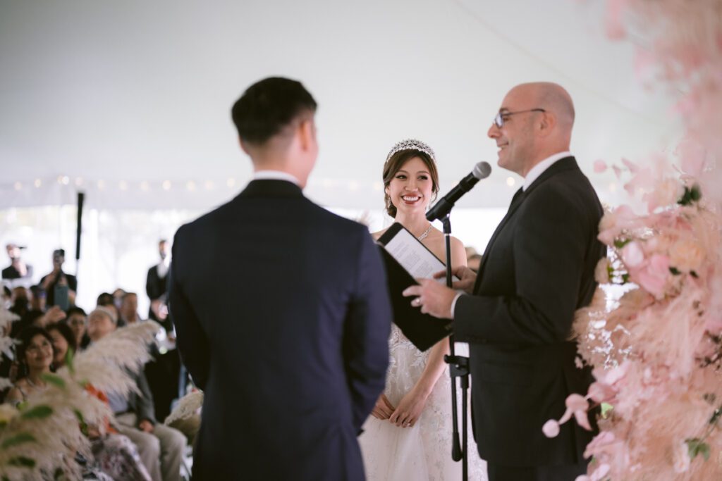 Long Island Backyard Wedding Ceremony - Long Island Wedding Photographer