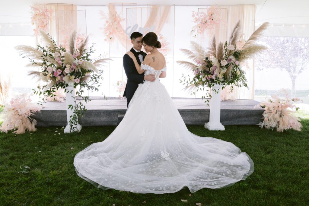Long Island Backyard Wedding Ceremony - Long Island Wedding Photographer