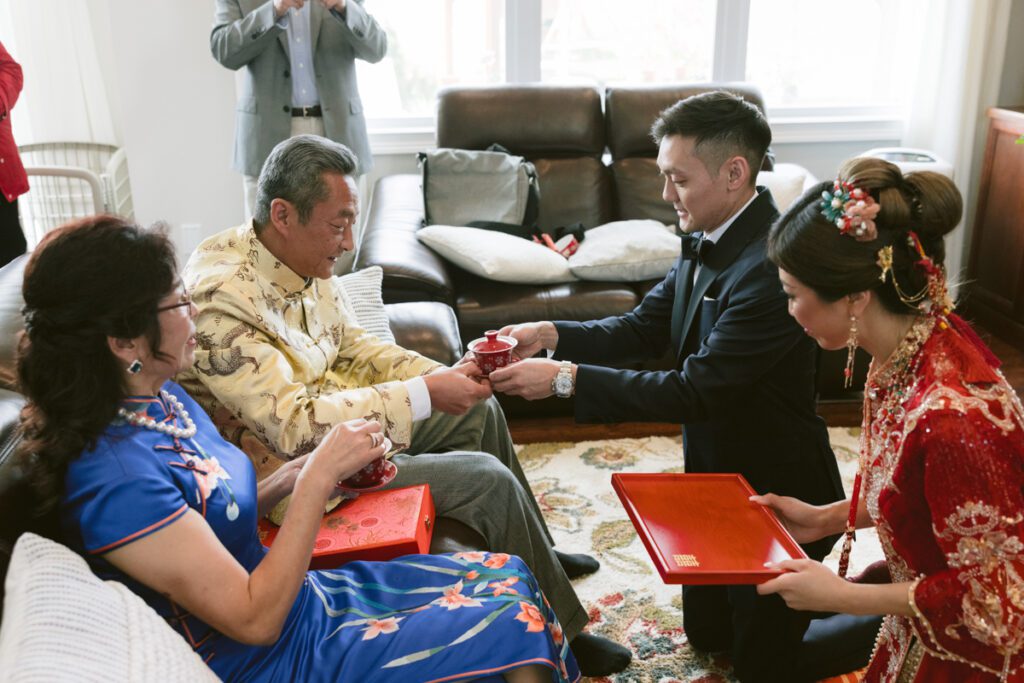 Chinese traditional tea ceremony - Long Island Wedding Photographer