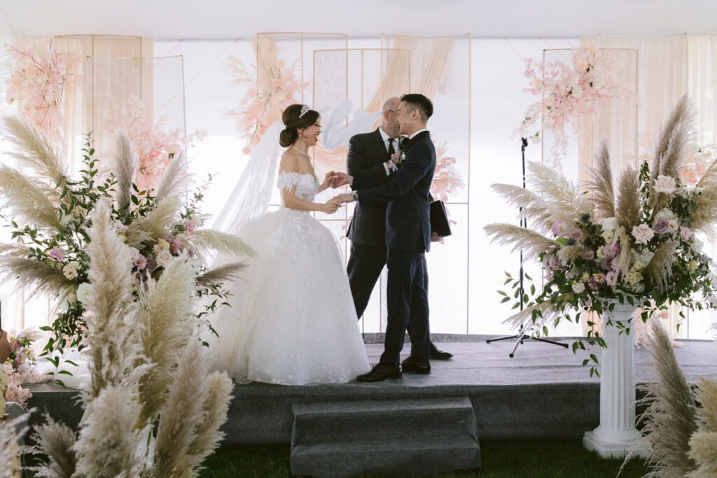 Long Island Backyard Wedding Ceremony - Long Island Wedding Photographer
