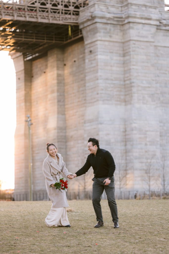 Surprise Marriage Proposal/Engagement in Dumbo, Brooklyn, New York - Long Island Wedding Photographer