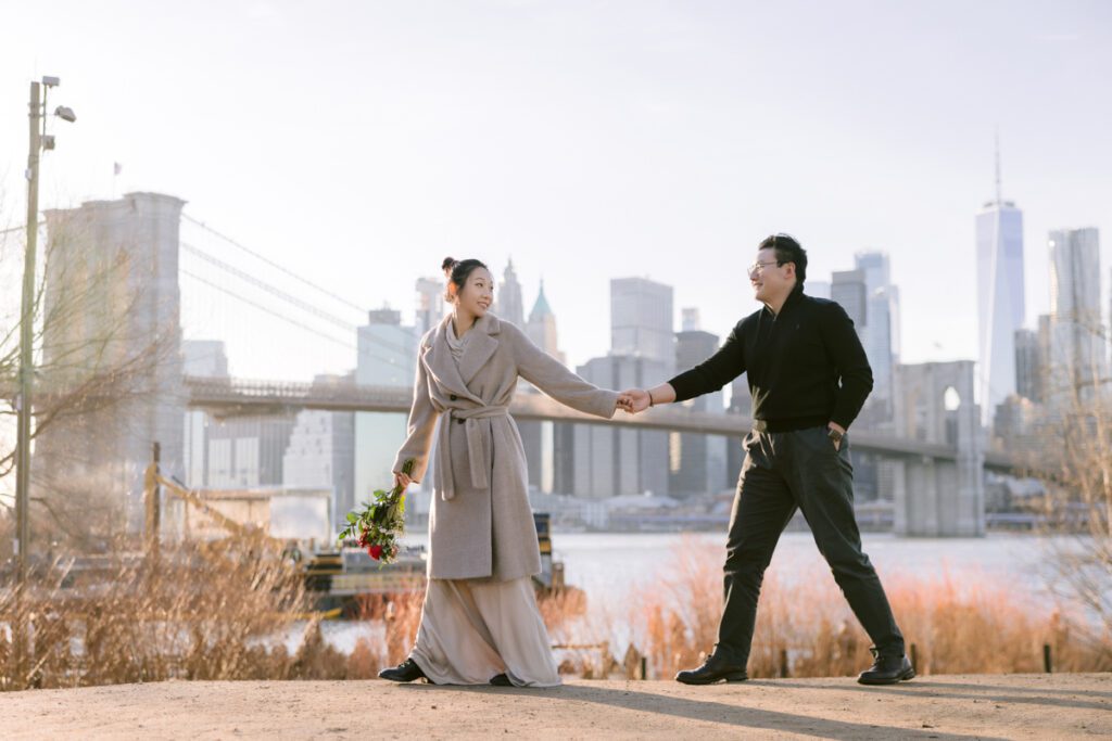 Surprise Marriage Proposal/Engagement in Dumbo, Brooklyn, New York - Long Island Wedding Photographer