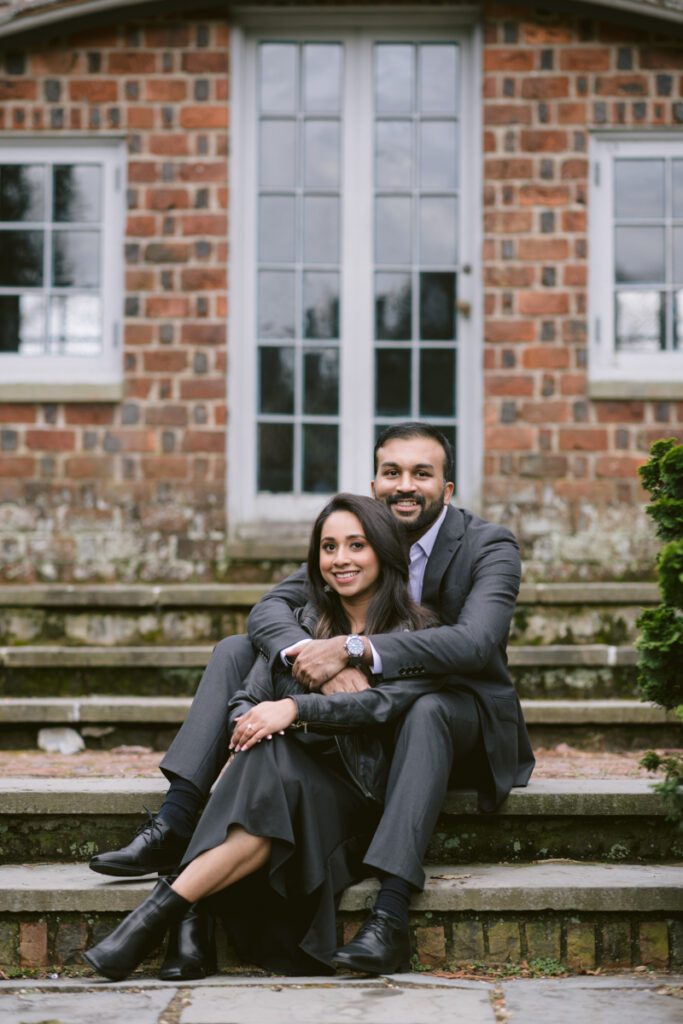 Surprise proposal/Engagement picture at Planting Fields - Long Island Wedding Photographer