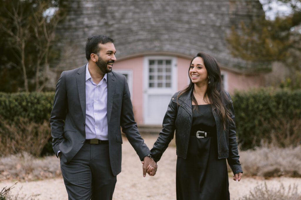 Surprise proposal/Engagement picture at Planting Fields - Long Island Wedding Photographer