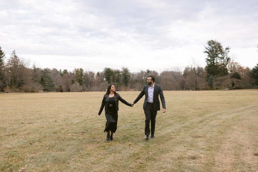 Surprise proposal/Engagement picture at Planting Fields - Long Island Wedding Photographer