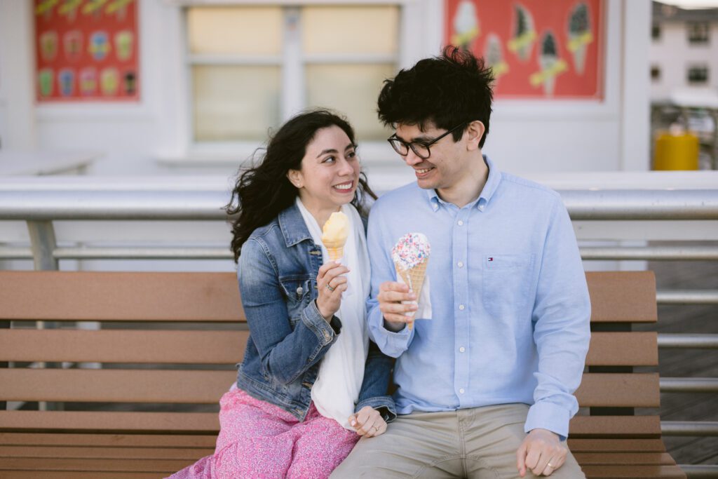 Engagement Picture at Long Beach New York - Long Island Wedding Photographer