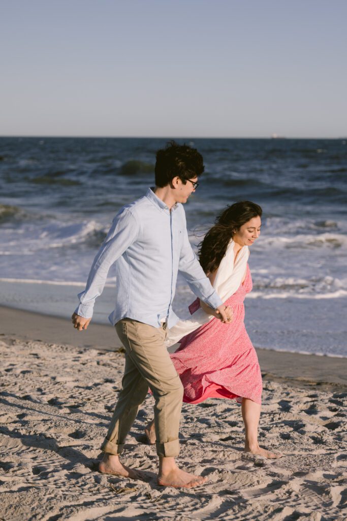 Engagement Picture at Long Beach New York - Long Island Wedding Photographer