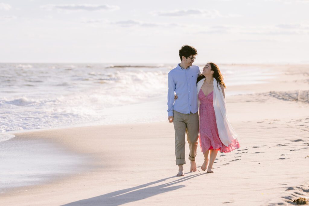 Engagement Picture at Long Beach New York - Long Island Wedding Photographer