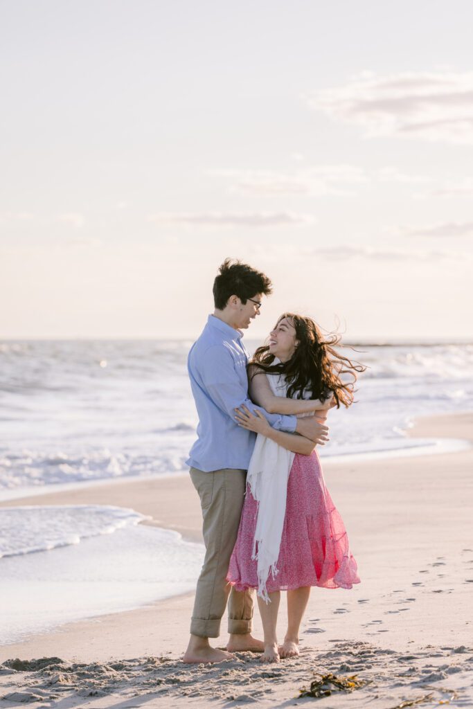 Engagement Picture at Long Beach New York - Long Island Wedding Photographer