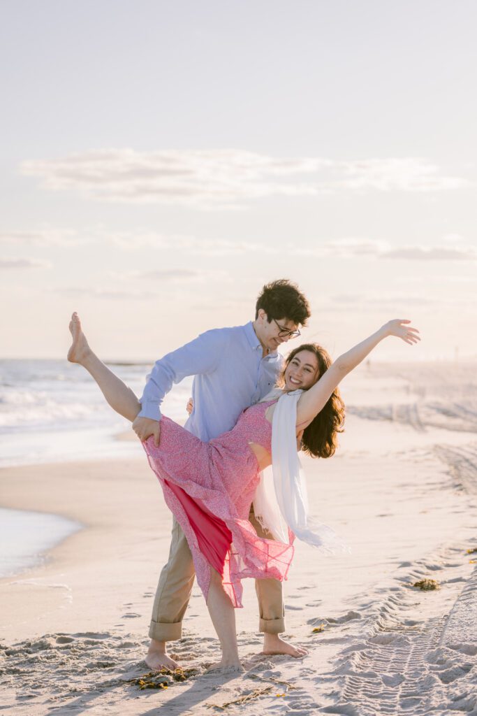Engagement Picture at Long Beach New York - Long Island Wedding Photographer