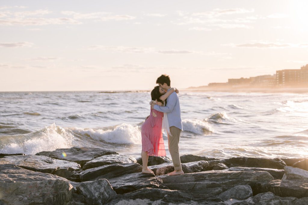 Engagement Picture at Long Beach New York - Long Island Wedding Photographer