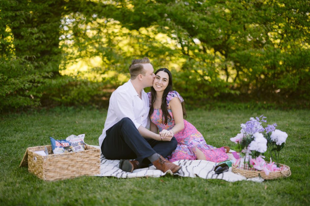 Surprise proposal engagement pictures at Arboretum - Long Island Wedding Photographer - Yun Li Photography