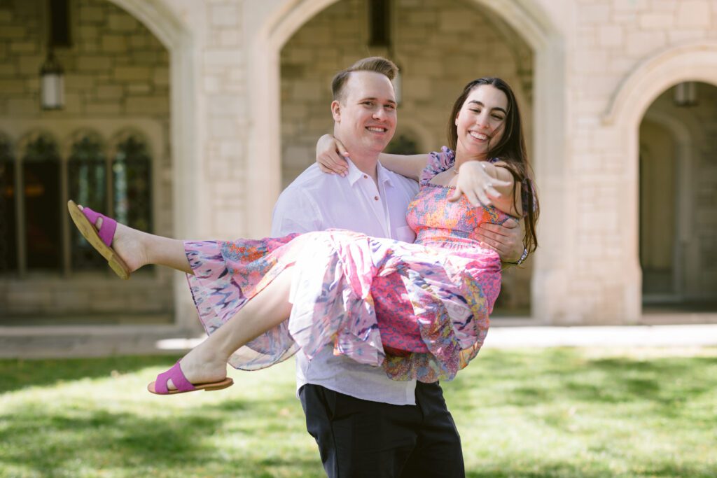Surprise proposal engagement pictures at Arboretum - Long Island Wedding Photographer - Yun Li Photography