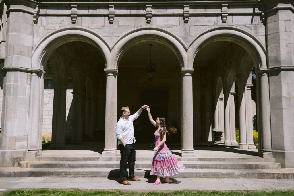 Surprise proposal engagement pictures at Arboretum - Long Island Wedding Photographer - Yun Li Photography