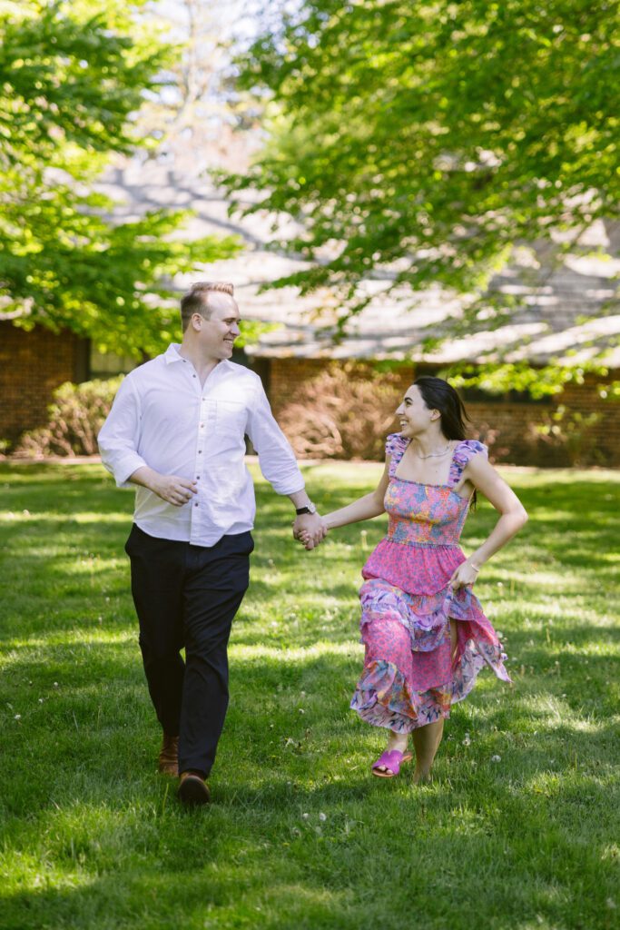 Surprise proposal engagement pictures at Arboretum - Long Island Wedding Photographer - Yun Li Photography