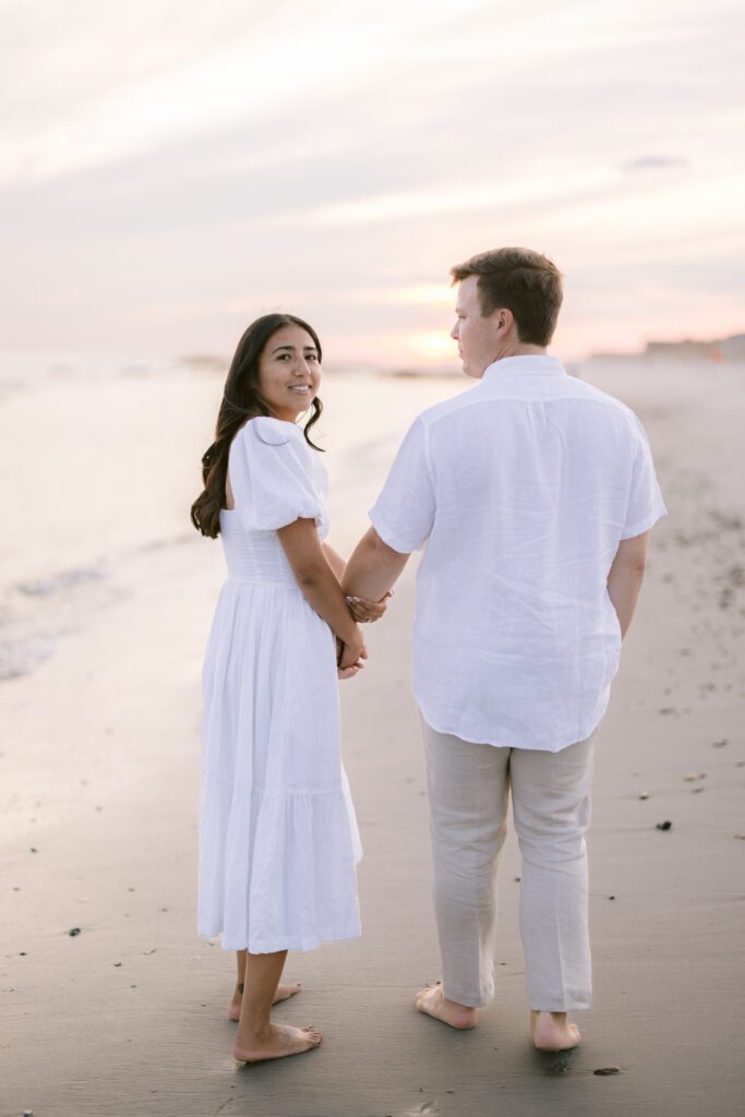 Engagement Picture at Long Beach New York - Long Island Wedding Photographer
