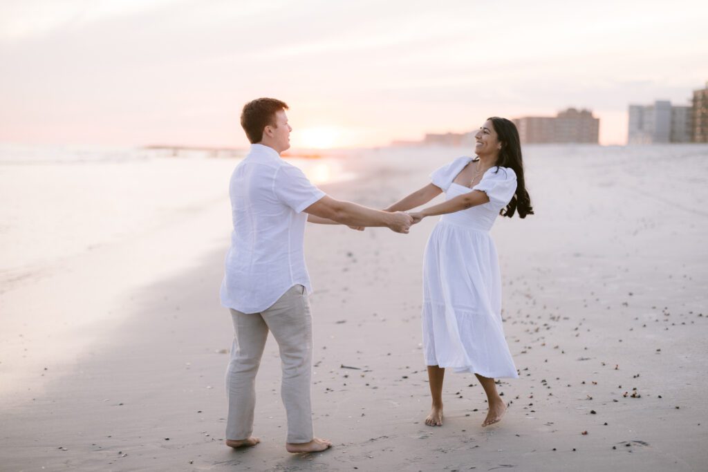 Engagement Picture at Long Beach New York - Long Island Wedding Photographer