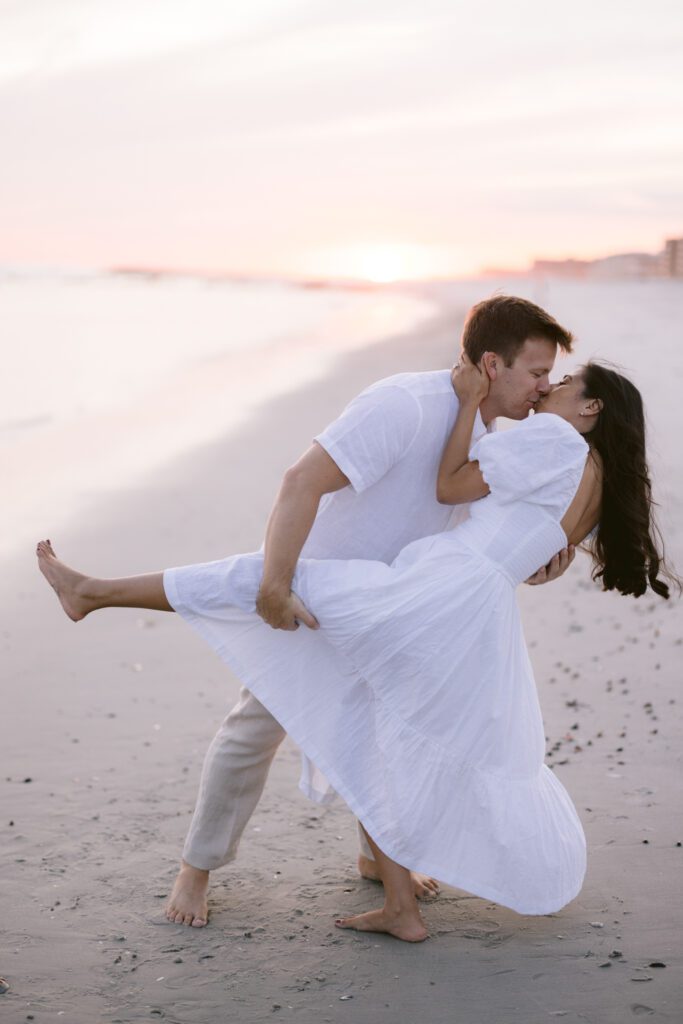 Engagement Picture at Long Beach New York - Long Island Wedding Photographer