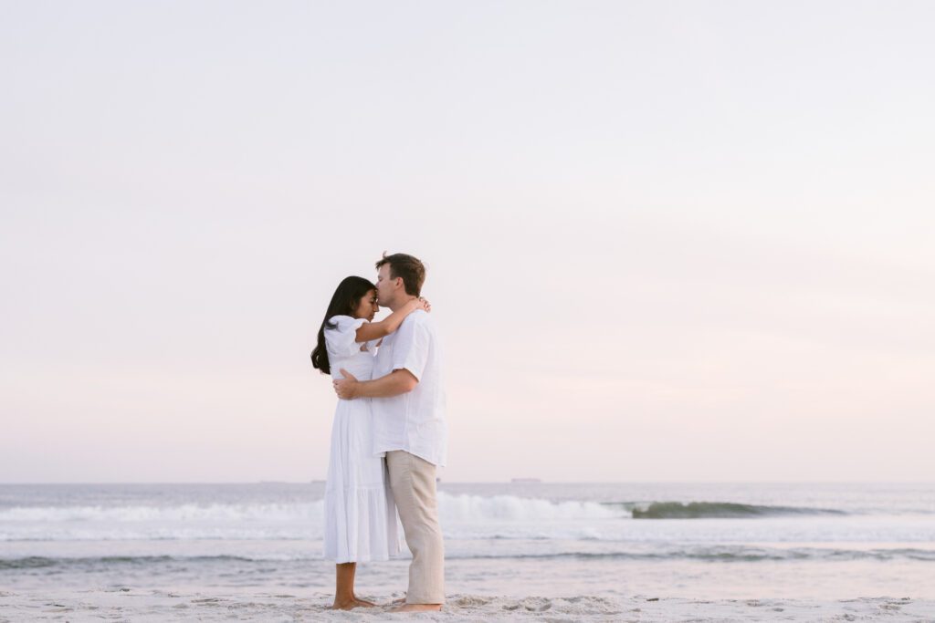 Engagement Picture at Long Beach New York - Long Island Wedding Photographer