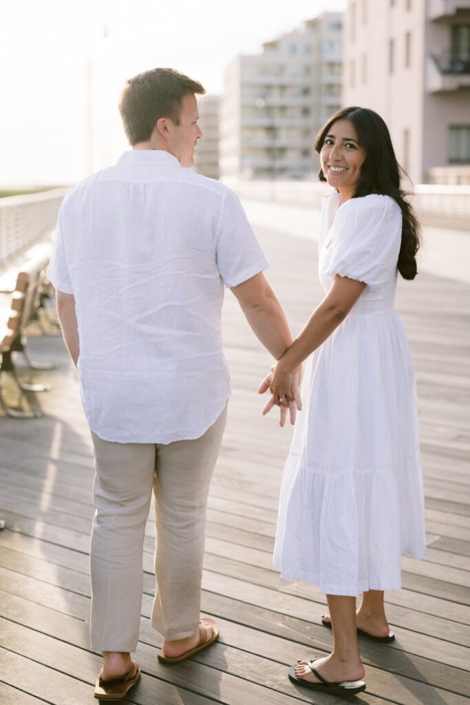 Engagement Picture at Long Beach New York - Long Island Wedding Photographer