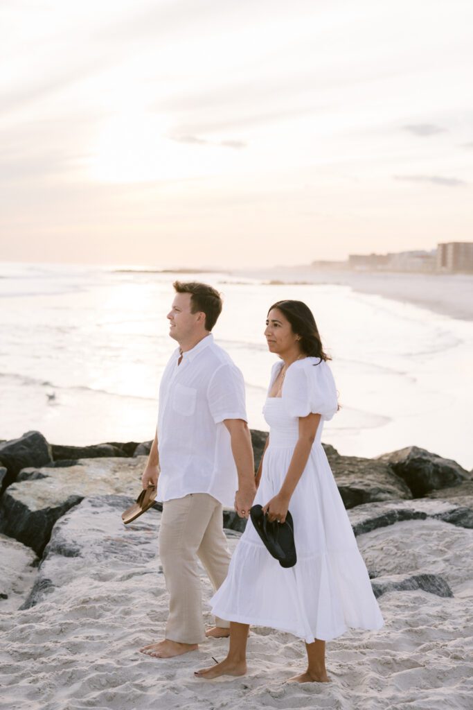 Engagement Picture at Long Beach New York - Long Island Wedding Photographer